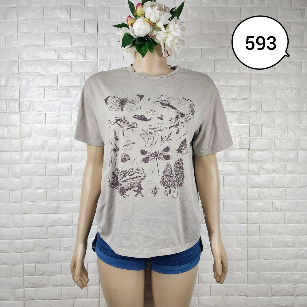 Women’s Small Loose Shirt – Relaxed Fit Casual Lightweight Top